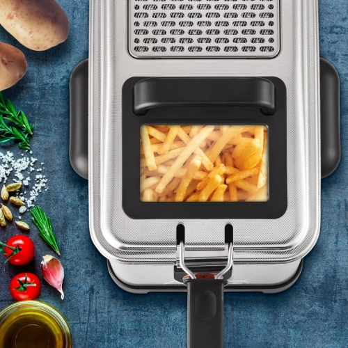 Friteuse classique Tefal FILTRA PRO 4L CUVE AMOVIBLE FR516070 2400 W Thermostat réglable
