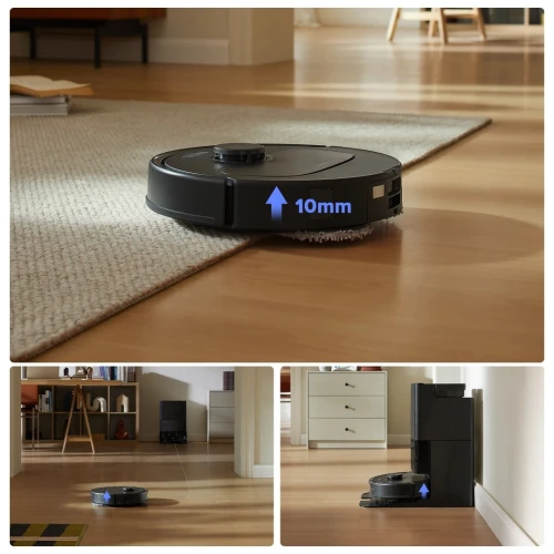 Roborock Qrevo S robot aspirateur laveur Avec station de vidange 7000Pa, Autonomie 180 min