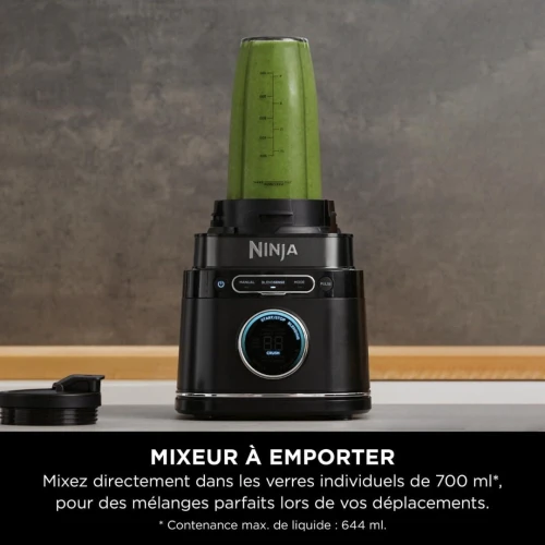 Power Blender Pro ninja 2-en-1, mixeur 1200W avec récipient 2L,TB301EU