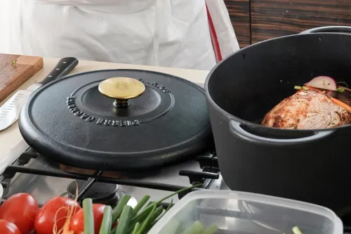 cocotte fonte d'acier ovale TEFAL Pierre Gagnaire heritage  34x26cm / 7,2l - E2230504