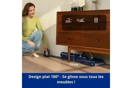 TINECO Floor One S7 Stretch Aspirateur Laveur, Aspirateur Balai sans Fil, Autonomie: 50 Minutes,220W