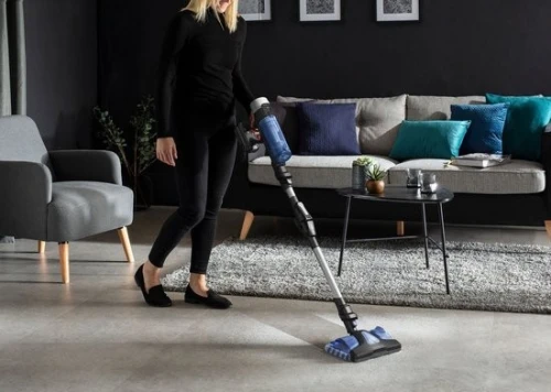 Aspirateur Laveur leger Rowenta x Force Flex 9.60 aqua RH20C0, bleu,100W, 0,4 litres
