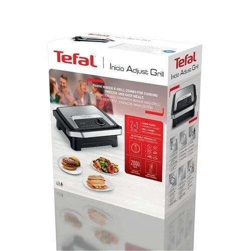 Tefal Grille-viande / panineuse GC272D10 Noir Argent - 2000w - 6 personne - 3 programmes