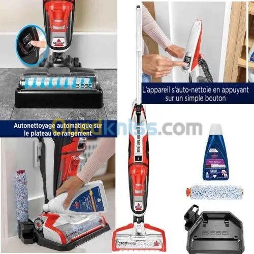 Bissell Aspirateur Crosswave Essential Balai Laveur Filaire 3 en 1 - 560W