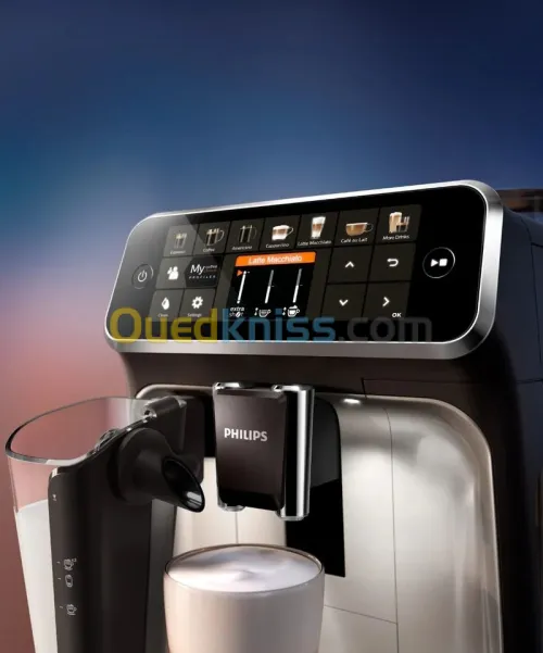 Machine a cafe avec broyeur cappuccino 15 BARS Philips SERIE 5400 EP5447/90 Noir