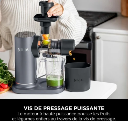 ninja JC151 Extracteur de jus a froid -  Puissance 150W Capacité pulpe. : 1,1L - Capacité jus: 887ml