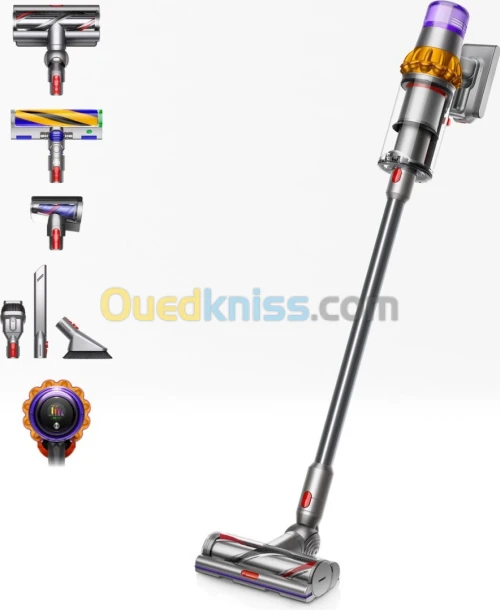 Dyson balai Aspirateur v15 detect absolute - 7 accessoires - 60 min autonomie - 240 AW