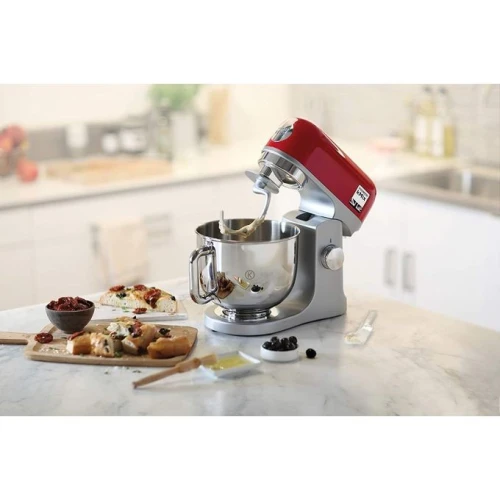 Pétrin Kenwood Kmix Kmx750 5L, 1000 Watt- Rouge / CREME  - BOL INOX