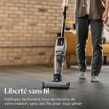 Bissell CrossWave OmniForce, Aspirateur Balai Laveur sans Fil, , 240m carres , 3912n ,30 min autonomie