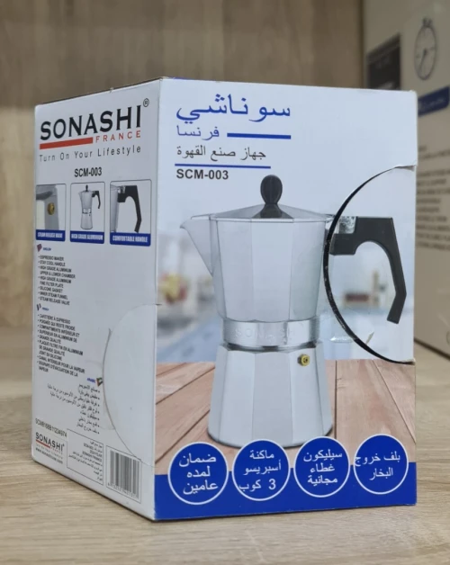 Mini Cafetière Espresso Capacité De 3 Tasses SONASHI SCM-003
