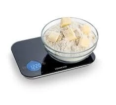Balance De Cuisine Digitale 8kg En Verre Trempé Avec Fonction Tare Kenwood WEP50.000