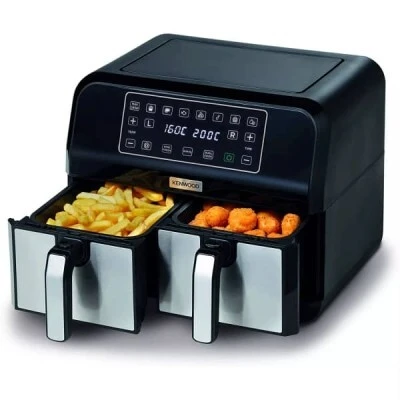 Kenwood Friteuse À Air À Double Zone- 8 Programmes- Tactile -8L- 1700W kHealthy Fry Twin HFM75