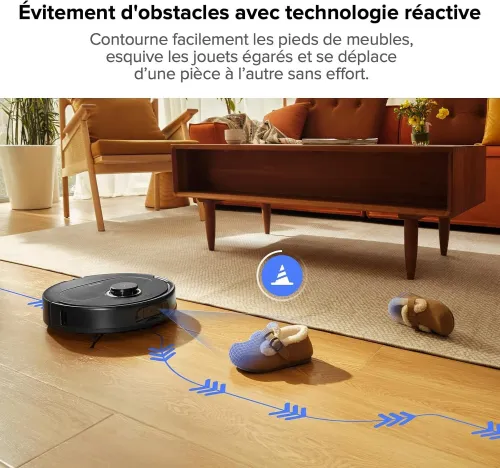 Roborock Qrevo Pro Aspirateur Robot avec Brosses Latérales FlexiArm,  avec Station , 7 000 Pa