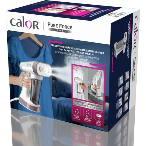 Defroisseur et fer repasser CALOR Pure Force 2 en 1 -DT8722C0- 1800W-180ml