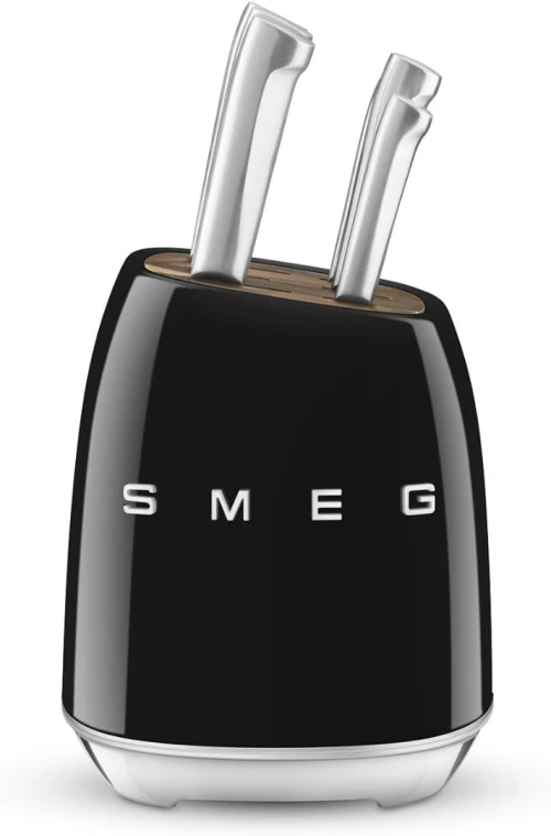Couteau Smeg Bloc de 6 couteaux KBSF02BL NOIR
