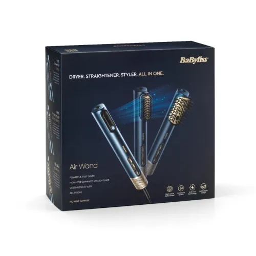 Babyliss Brosse coiffante AS6550E - Multistyler Air Wand -3EN1 -1600W-3 vitesses et 4 températures