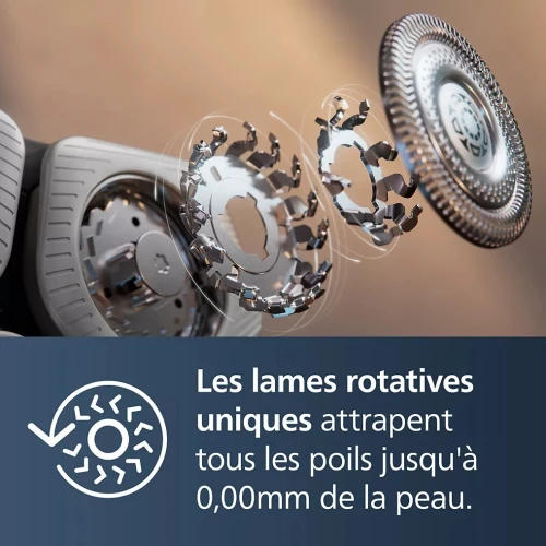 Rasoir électrique Philips S9974/35 Series 9000 Wet & Dry Autonomie 60 minutes
