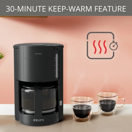 Krups Cafetière Electrique Filtre Pro Aroma 1,25 Litres- 1050W- F3090810