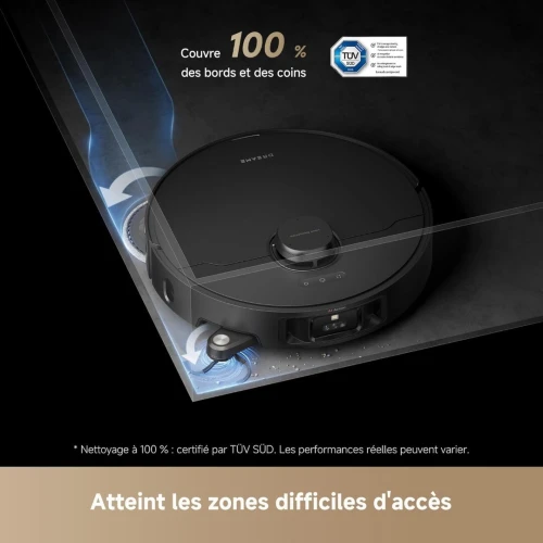 DREAME L40s Pro Ultra 19 000 Pa, Franchit 4 cm, Brosse extensible relevable, Nettoyage serpillière à l'eau chaude à 75C