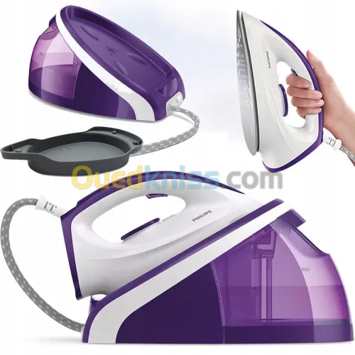 Centrale vapeur PHILIPS 5.2 BARS HI5922/30-SEMELLE CERAMIQUE-CALC CLEAN