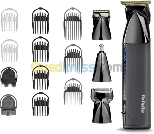 BABYLISS Tondeuse A cheveux multi-usages 15 en 1 Super-X Metal Series Sans Fil - MT991E