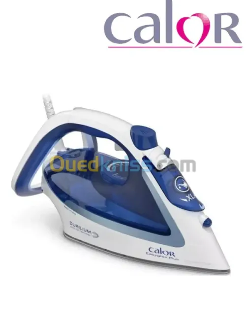 CALOR EASYGLISS  FV5715C0 - FER À REPASSER - SEMELLE : DURILIUM AIRGLIDE - 2400 WATT - BLEU