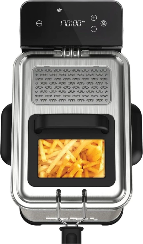 Friteuse huile TEFAL Semi-professionnelle 5 programmes-4L-2400w  Inox noir FR507D10