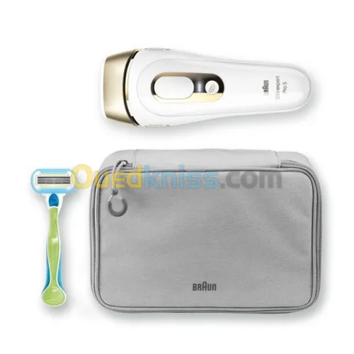 Epilateur laser pulsée intense Braun Silk-expert Pro 5 PL5014 400 000 flashesآلة إزالة الشعر بالليزر