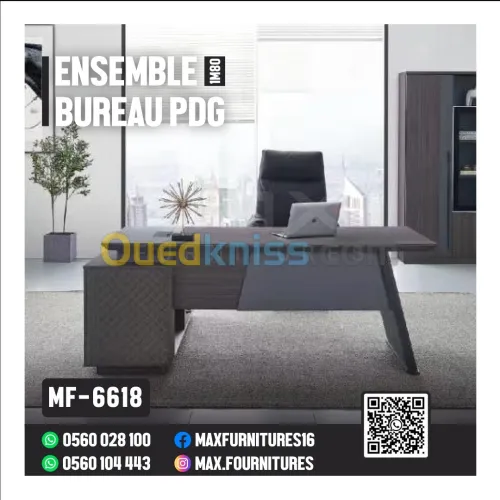 ENSEMBLE DE BUREAU PDG - VIP - IMPORTATION - MF-6618 - 1,80M