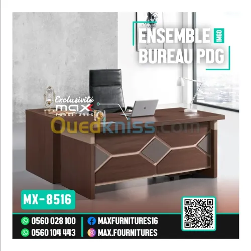 ENSEMBLE DE BUREAU - IMPORTATION - 1,60M - MX-8516