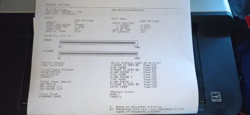 imprimante brotherHL-1110/624pages