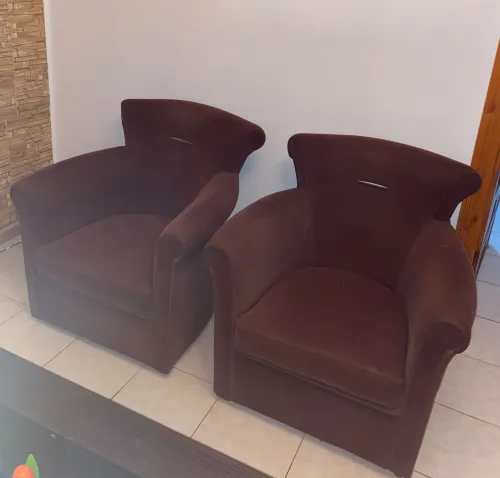Fauteuils Marron 