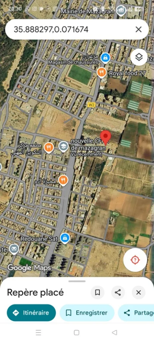 Vente Terrain Mostaganem Mezghrane
