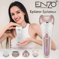 ENZO EN-5842 Wet & Dry Sans Fil Pour Les Jambes Et Le Corps, Avec 10 Accessoires