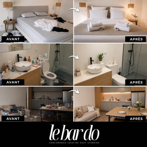 Nettoyage d'appartement en location courte durée airbnb ect