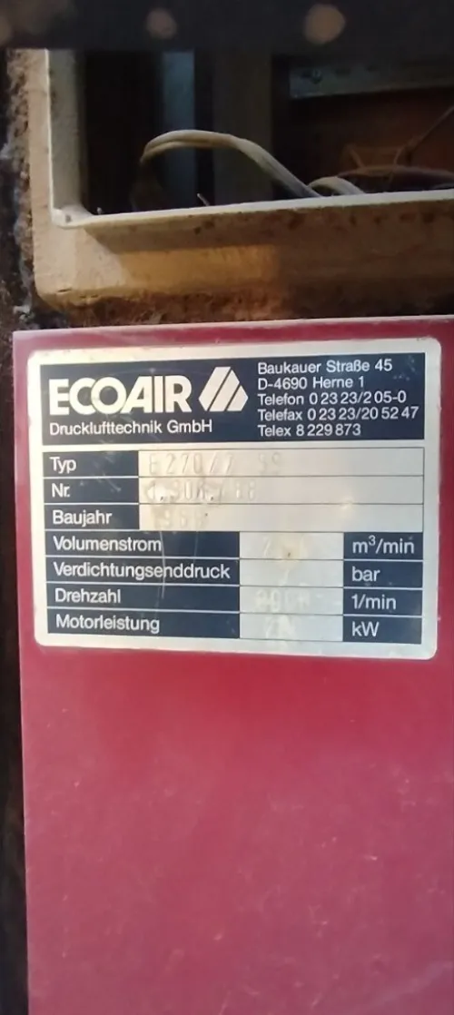 Compresseur à vis Ecoair