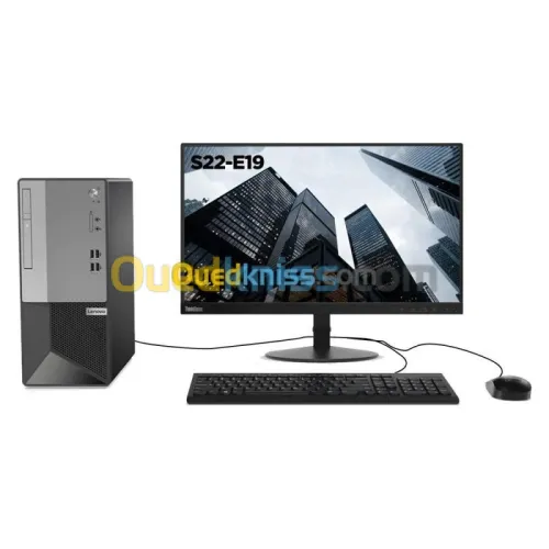 PC Bureau Lenovo V50T i5-10400 4GB 1TB + Ecran Lenovo D22