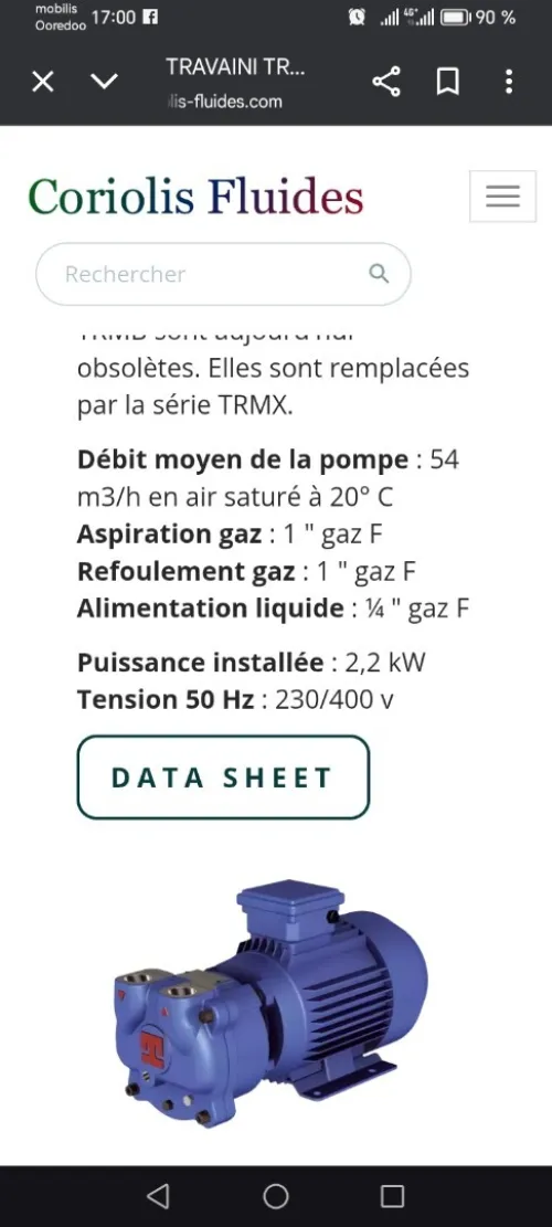 Pompe à vide à anneau liquide 