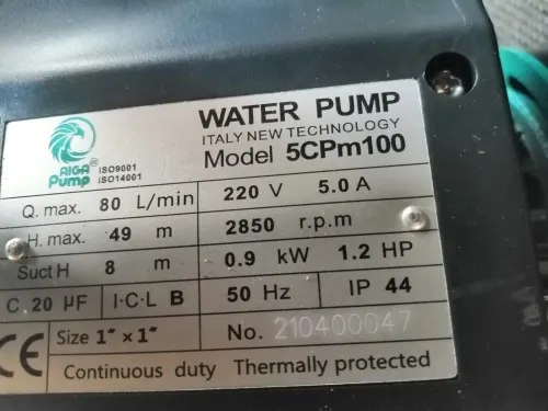 Pompe a eau btop. Aqour. Aigua. Technologie italienne 