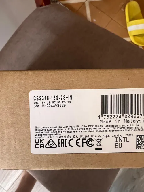 MikroTik CSS318-16G + 2 Ports 10 Giga