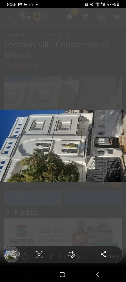 Location Villa Constantine El khroub
