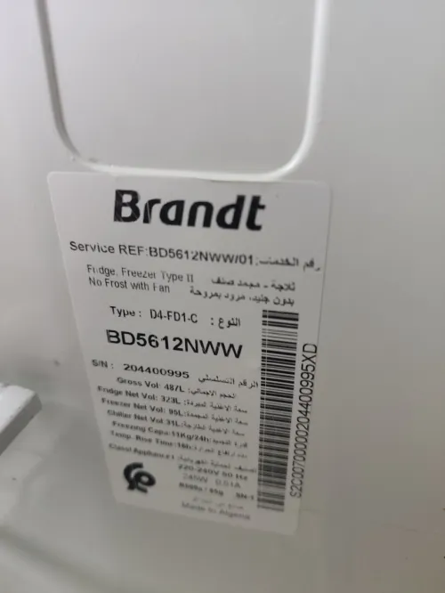 réfrigérateur Brandt BD5612