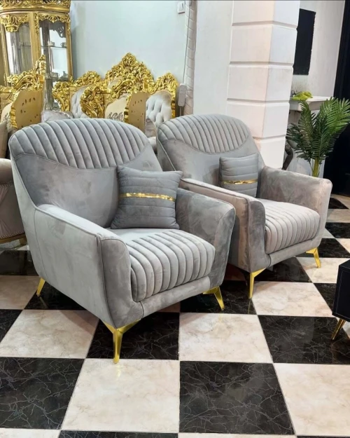 صالون عصري فاخر جودة عالية وراحة مضمونة Salon moderne bonne qualité et confortable