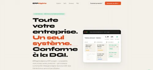 ERPNext Algérie - Logiciel de gestion conforme SCF, TVA & DGI pour PME