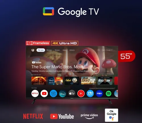 LED STREAM SYSTEM 55P GOOGLE TV SOUND PRO 4K UHD