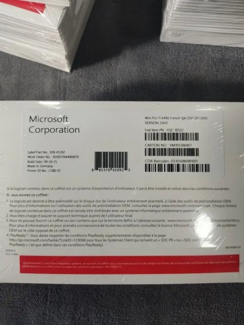 Windows 11 pro french 
