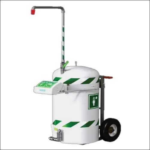Douche d urgence autonome avec lave yeux
