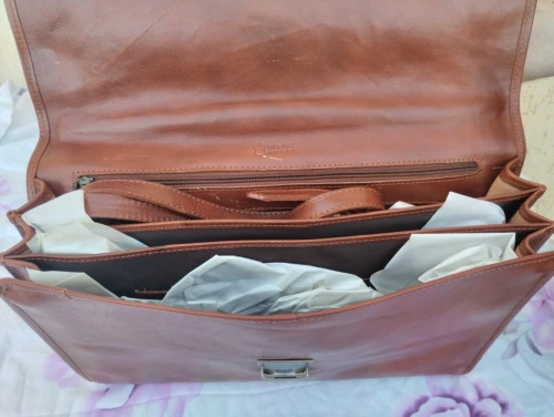 Cartable véritable cuir