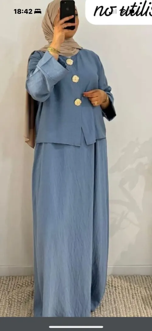 Ensemble en robe hijab nouvelles collection 