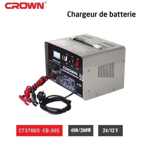 CROWN Chargeur De Batteries De Voitures Et Motos 12V/24V